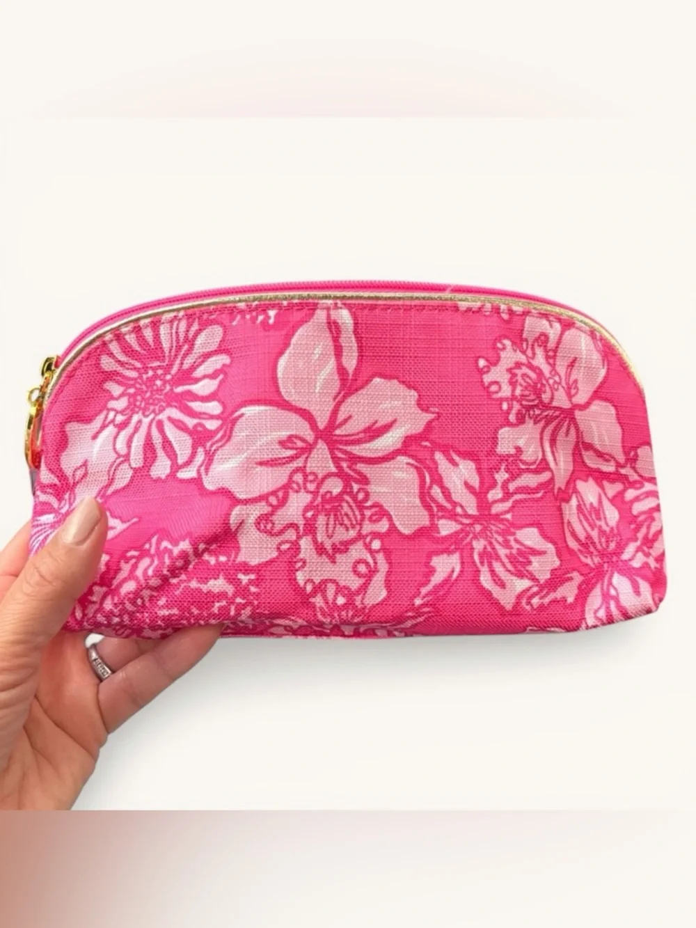 Lilly Pulitzer for Estee Lauder Pink Floral Women's Bag